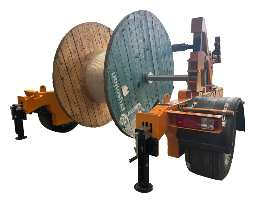 Full Hydraulic Cable Reel Trailer 10 Ton cable reel trailer